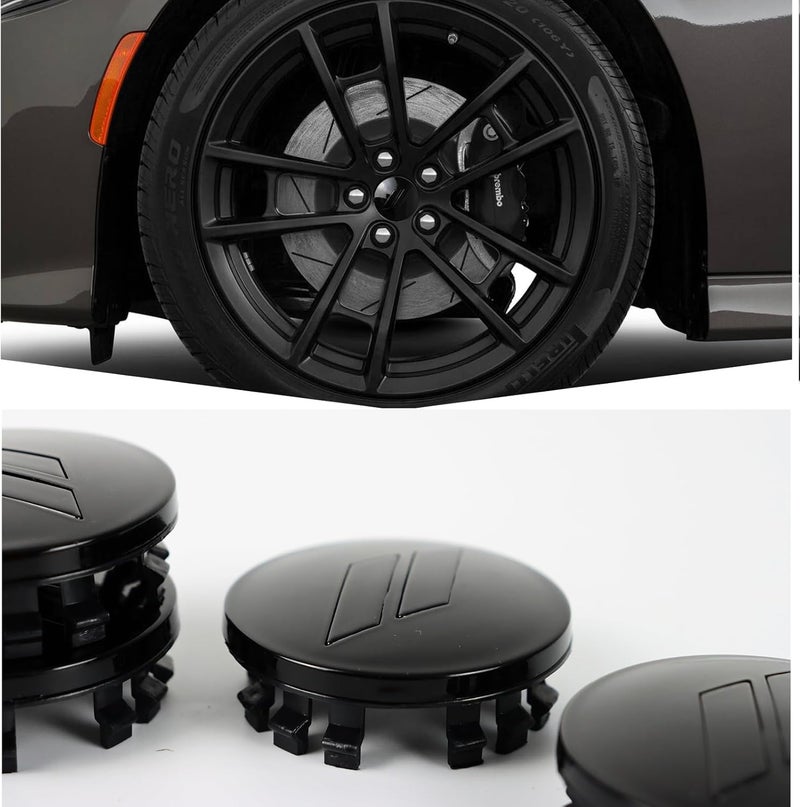 BINQIGOO 4pcs 63mm 2.5 inches Slash Wheel Center Cap Covers Fit for Dodge Charger Durango Dart 2015-2020 Jeep/Chrysler - Image 4